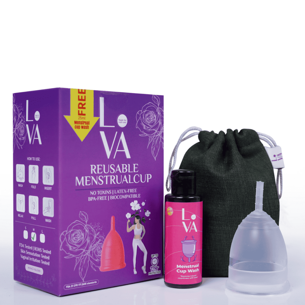 REUSABLE MENSTRUAL CUP & WASH COMBO